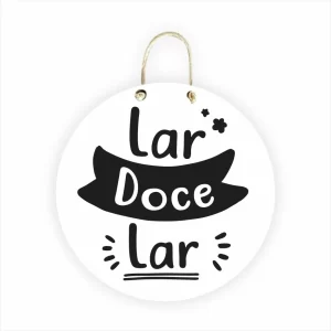 Placa Decorativa – Lar Doce Lar – 20x20cm