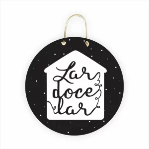 Placa Decorativa – Lar Doce Lar – 20x20cm