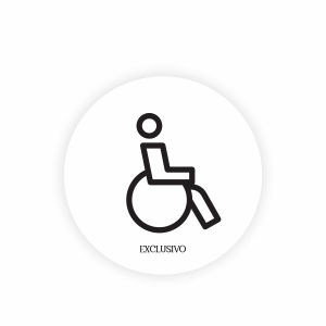 Placa Decorativa Mdf Redonda Banheiro 20×20 Cm – 2D – Exclusivo | branco
