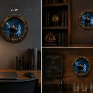 Placa Decorativa R.m.s. Titanic O Encontro Com O Iceberg Mdf Mod.22 Banheiro