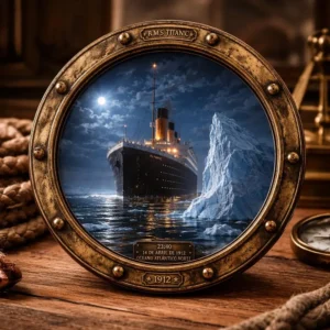 Placa Decorativa R.m.s. Titanic O Encontro Com O Iceberg Mdf Mod.22 Banheiro