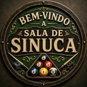 Placa Decorativa Bem-vindo À Sala De Sinuca Estilo Vintage Bem-vindo À Sala De Sinuca