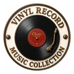 Placa Vinyl Record Music Collection Estilo Vintage Retrô Mdf Vinyl Record Music