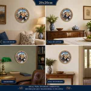 Placa Decorativa Tradições Eslavas Arte Folclórica Europeia Celebração Tradições Eslavas