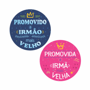 Placa Decorativa - Promovido A Irmão / Irmã Mais Velho (a)