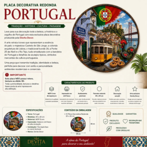 Placa Decorativa Mdf Portugal Lisboa Castelo De São Jorge Portugal