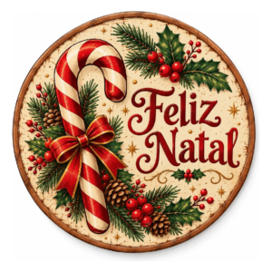 Placa Decorativa Mdf Feliz Natal Vintage Merry Christmas Feliz Natal